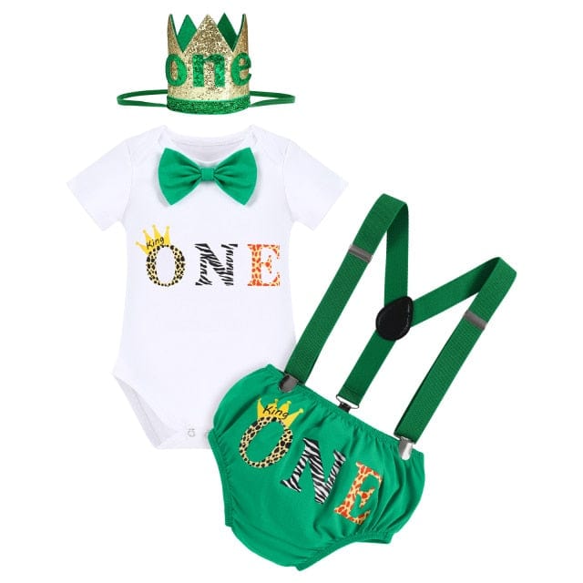 green / 12M 1 Year Newborn Baby Boys Cake Smash