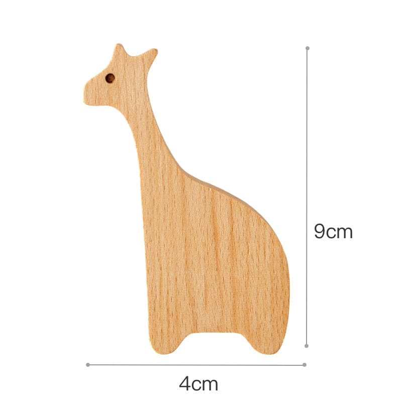 giraffe 1pc New Wooden Hook Creative