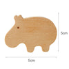 hippo 1pc New Wooden Hook Creative