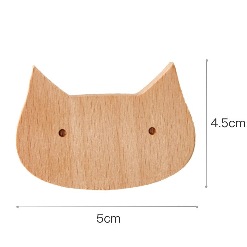 cat 1pc New Wooden Hook Creative
