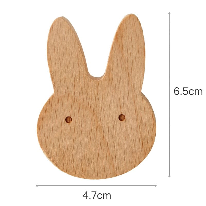 rabbit 1pc New Wooden Hook Creative