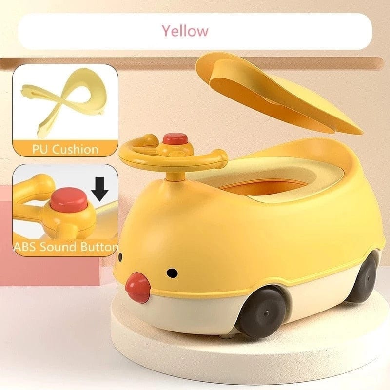 Yellow-pu 2 Colors Children's Pot With Brush