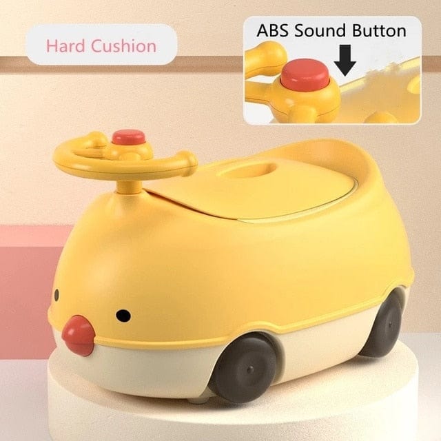 Yellow-hardseat 2 Colors Children's Pot With Brush
