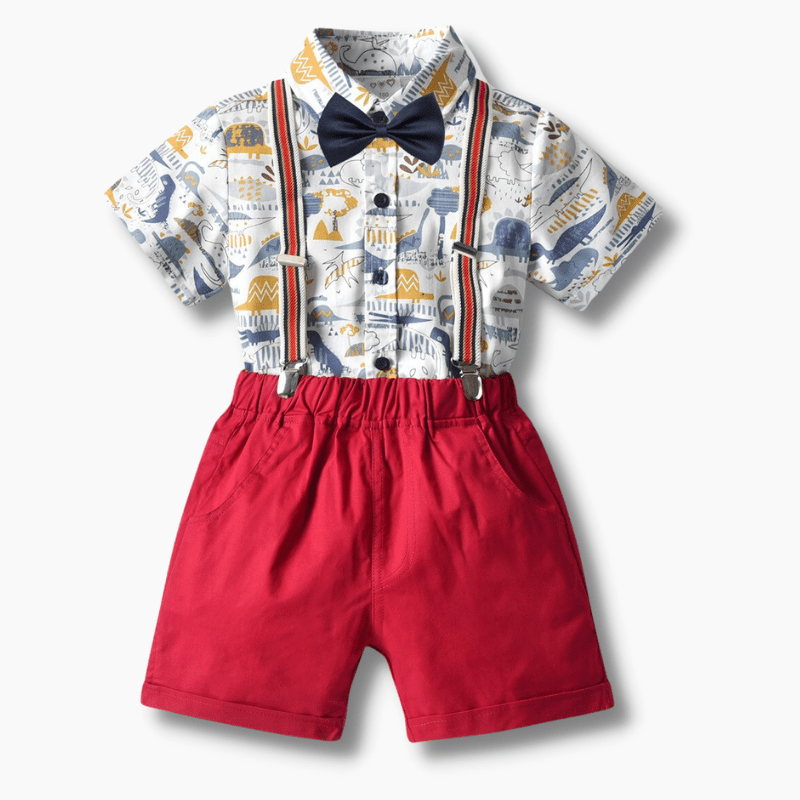 Boy's Clothing 2-Piece Dinos Print Outfit