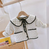 2white / 6T 2020 new autumn/winter Girls Kids cotton-padded clothes comfortable cute baby Clothes Children Clothing