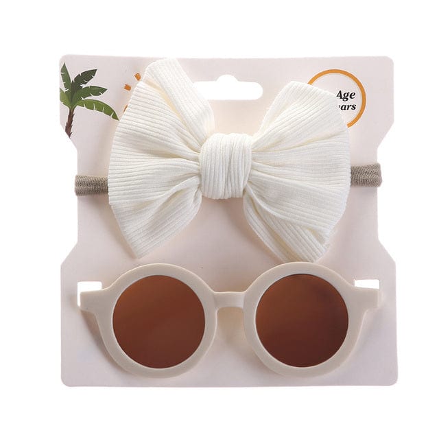 6 2Pcs/Set Baby Round Sunglasses