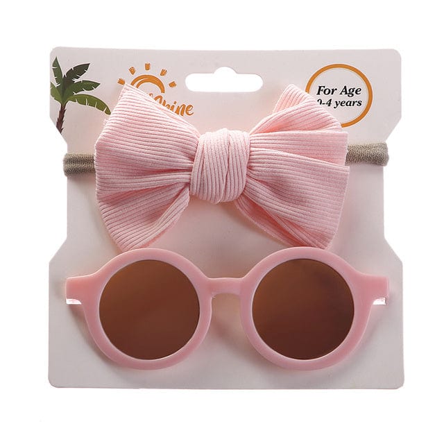 7 2Pcs/Set Baby Round Sunglasses