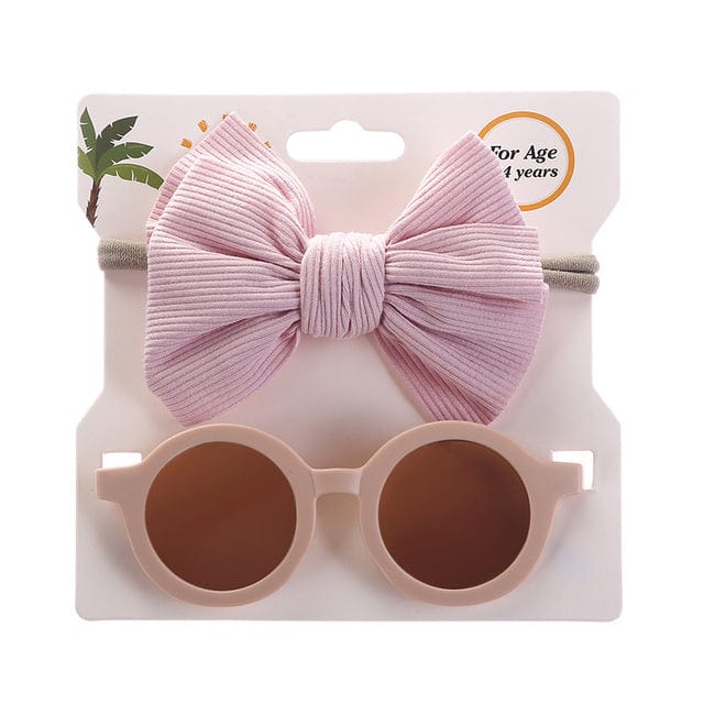 2Pcs/Set Baby Round Sunglasses