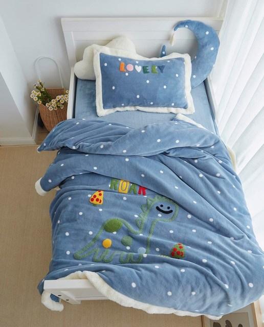 E / Flat Sheet -3pcs 3 pcs Coral Fleece Sherpa Blanket