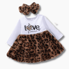 3 Pcs Leopard Fur Girl Outfit