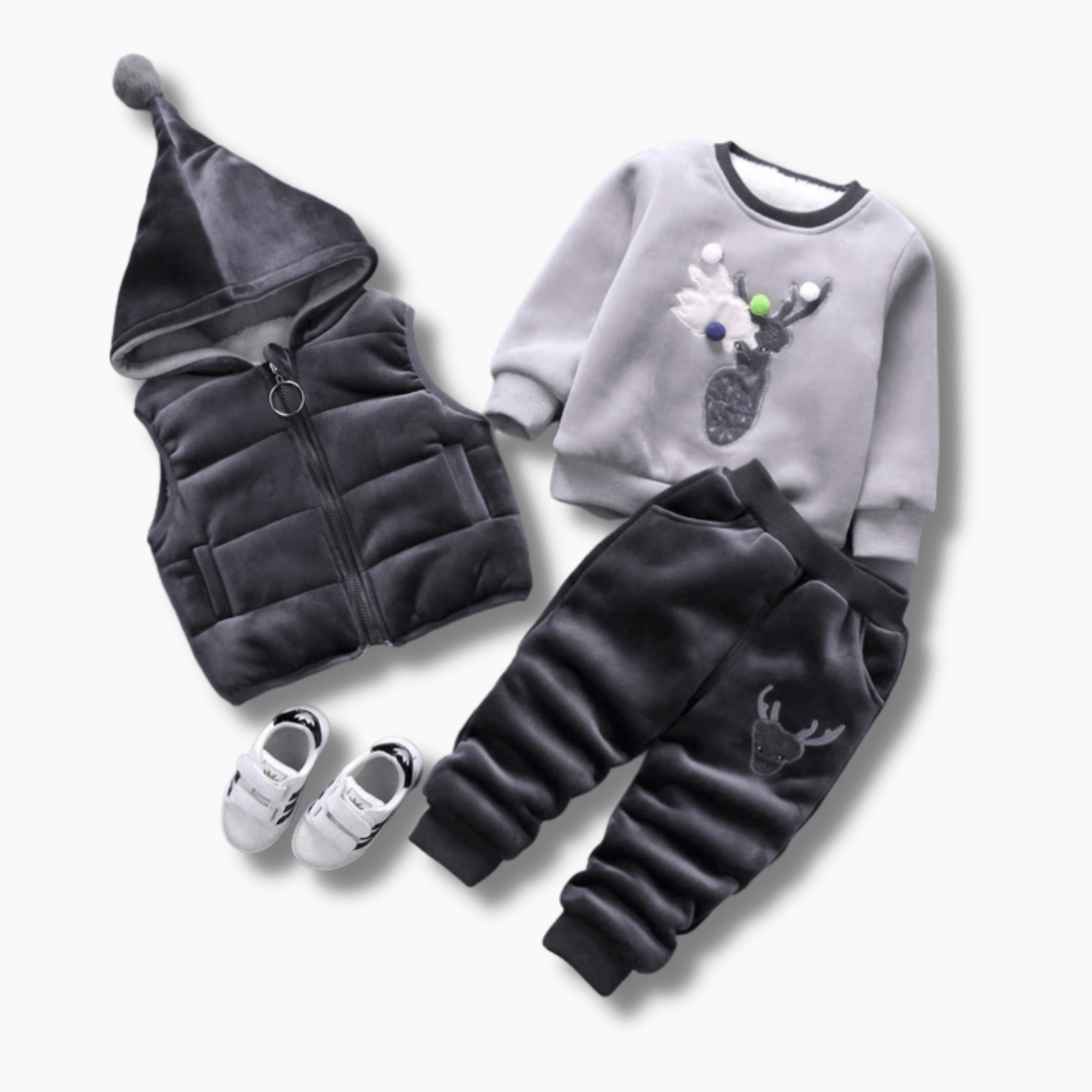 Boy&#39;s Clothing 3 Piece Cartoon Sweater Set