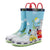 Shoes 10 / Purple 3D Cartoon Rain Boots