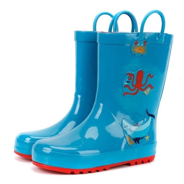 Shoes 9 / Lavender 3D Cartoon Rain Boots