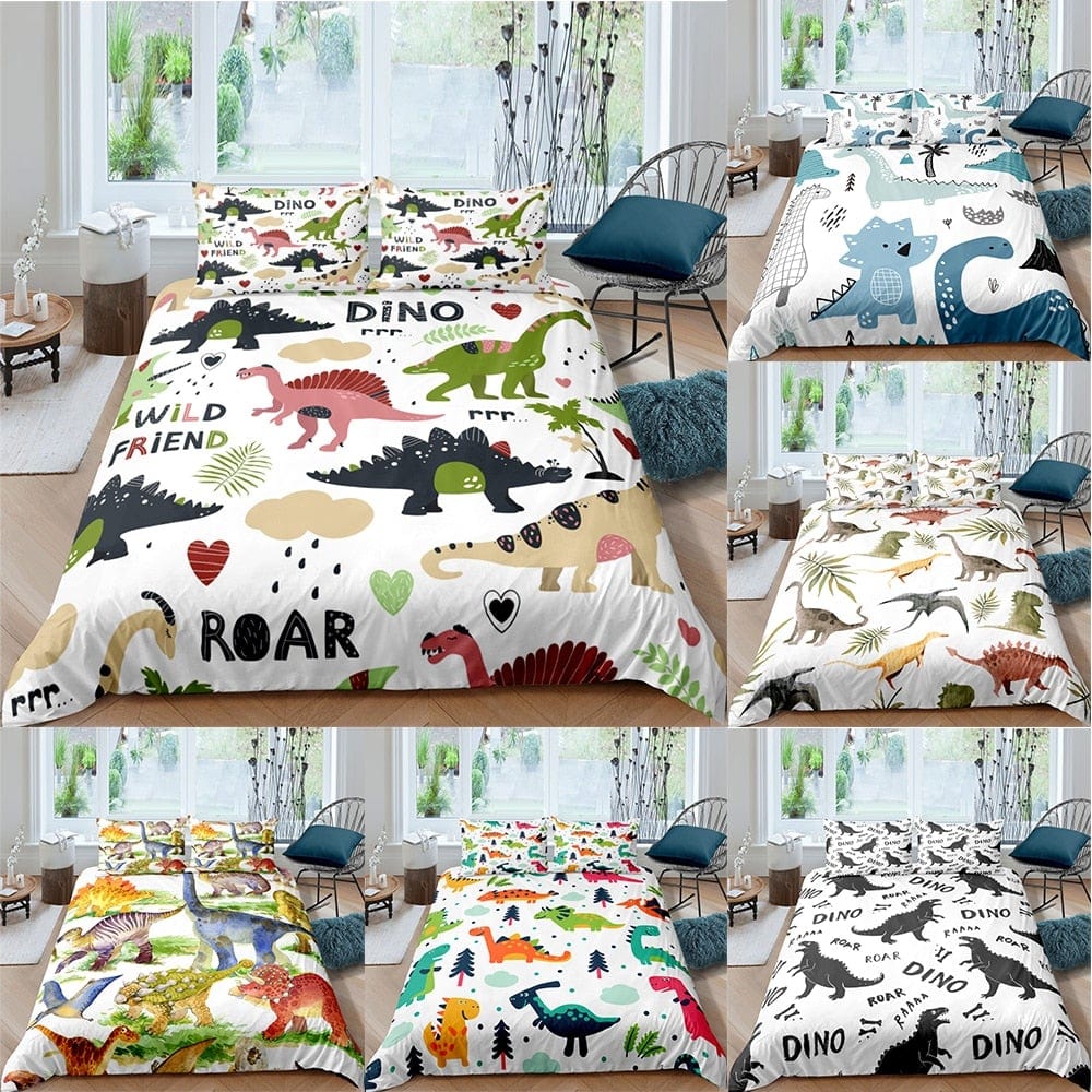 3D Dinosaur Bedding Set