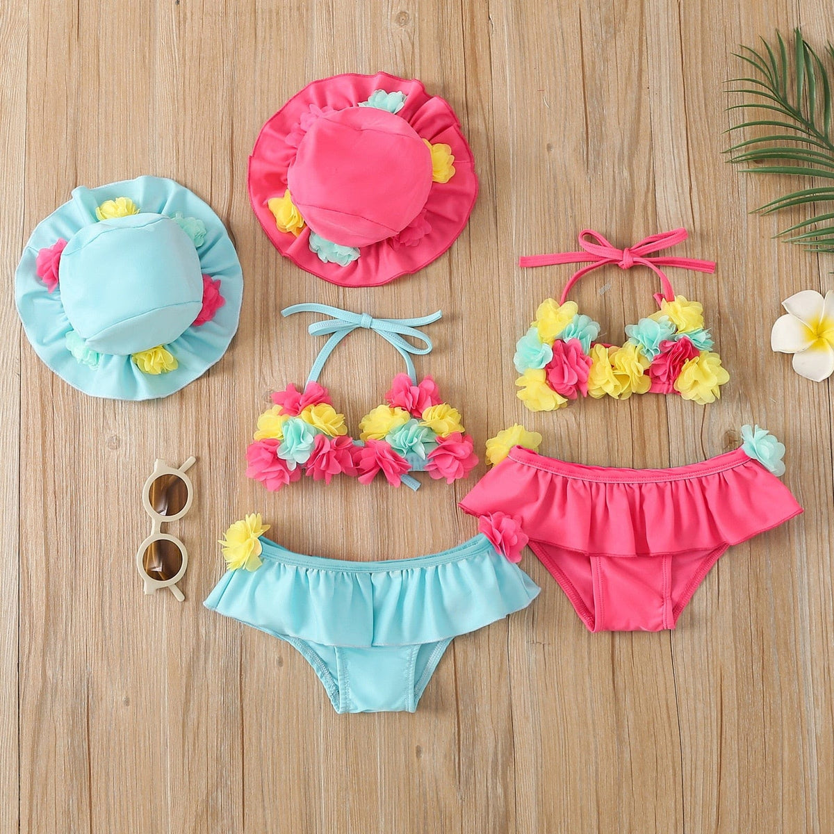 3Pcs Girls Bikini Sets B