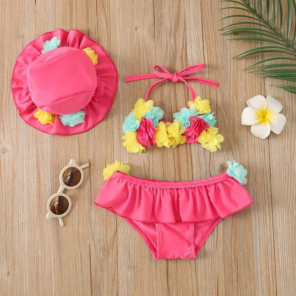 3Pcs Girls Bikini Sets B