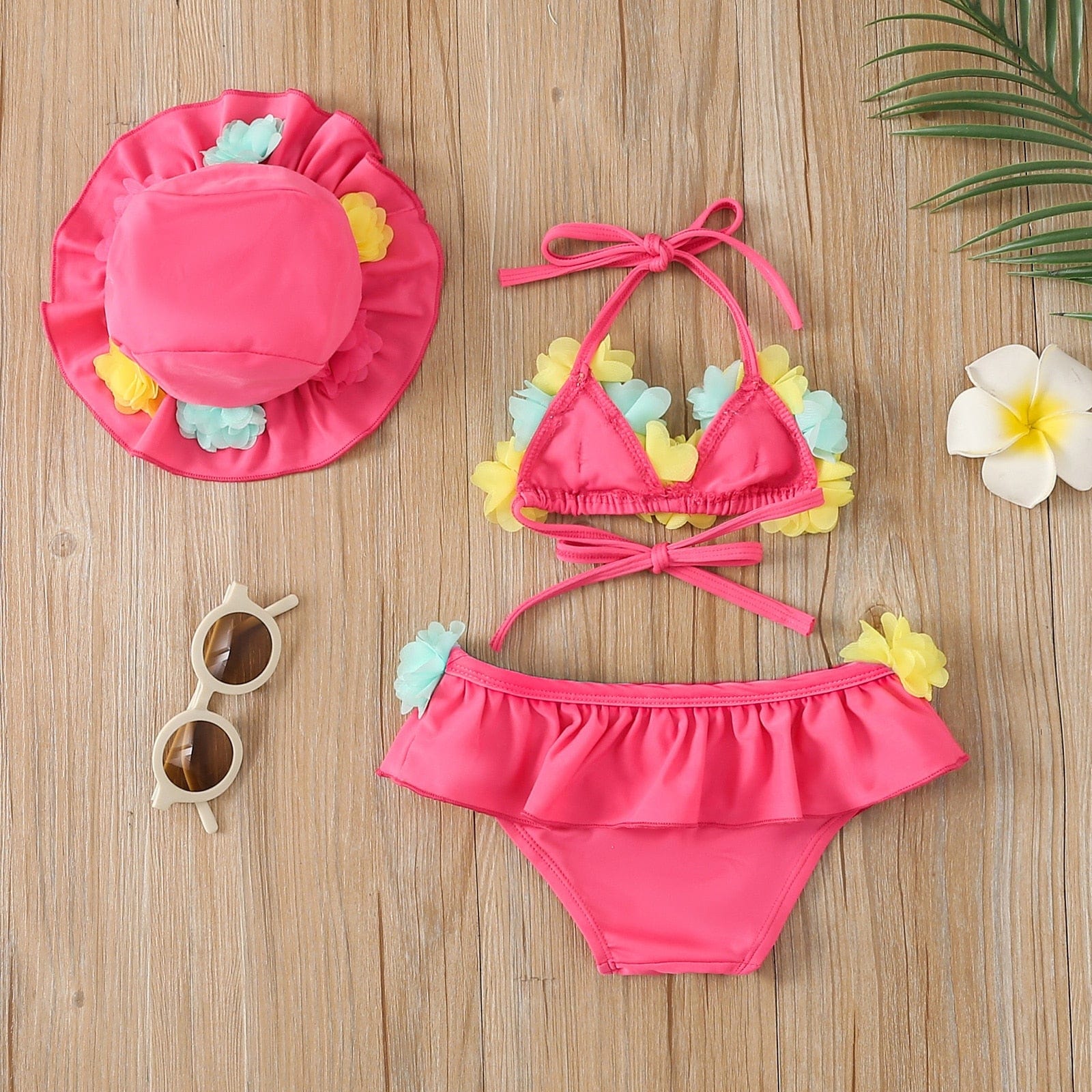 3Pcs Girls Bikini Sets B