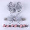 grey 01 no box 3Pcs/Set Baby Lace Floral Headband
