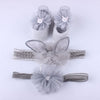 grey 02 no box 3Pcs/Set Baby Lace Floral Headband
