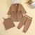 Khaki / 18M 3pcs Solid Knit Long Sleeve Cardigan