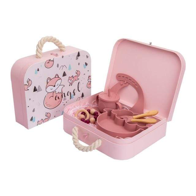Accessories Leather powder box 6Pc Tableware Set
