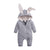 Girl's Clothing Gray / 3M Adorable Bunny Onesie