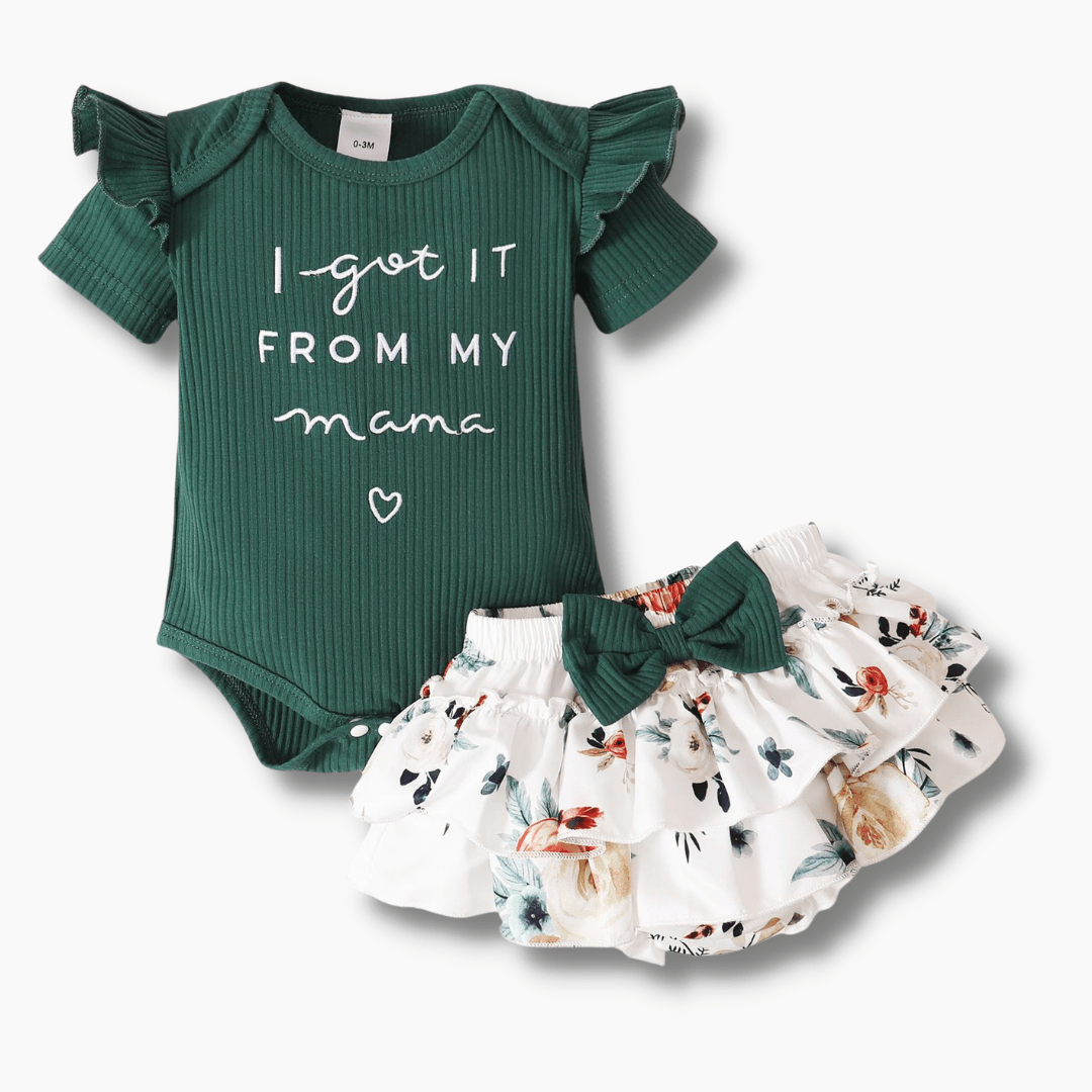 Adorable Floral Baby Outfit