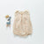 beige / 0 to 6m Adorable Petal Collar Baby Girls Romper