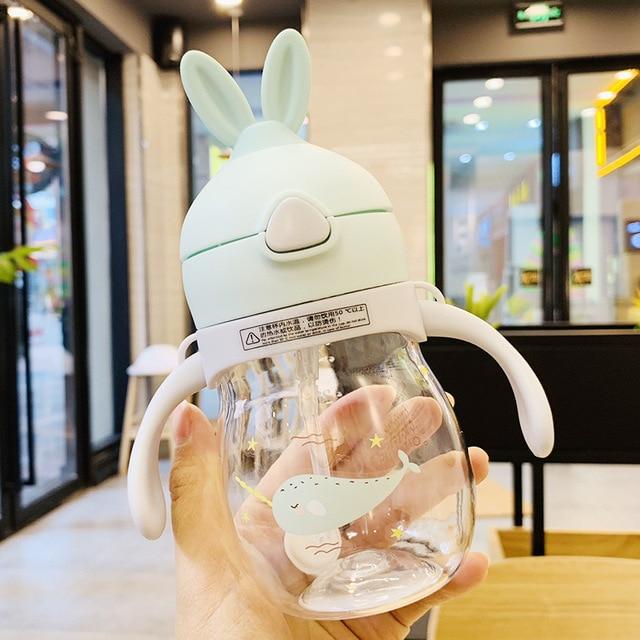 Accessories Green Adorable Rabbit Ears Learner Bottle