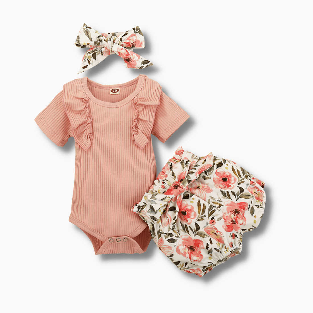 Girl's Clothing Aki Baby Floral Romper Outfit
