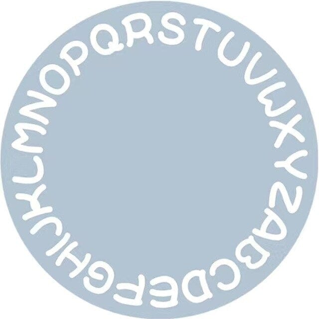 D / Diameter 120cm Alphabet Kids carpet