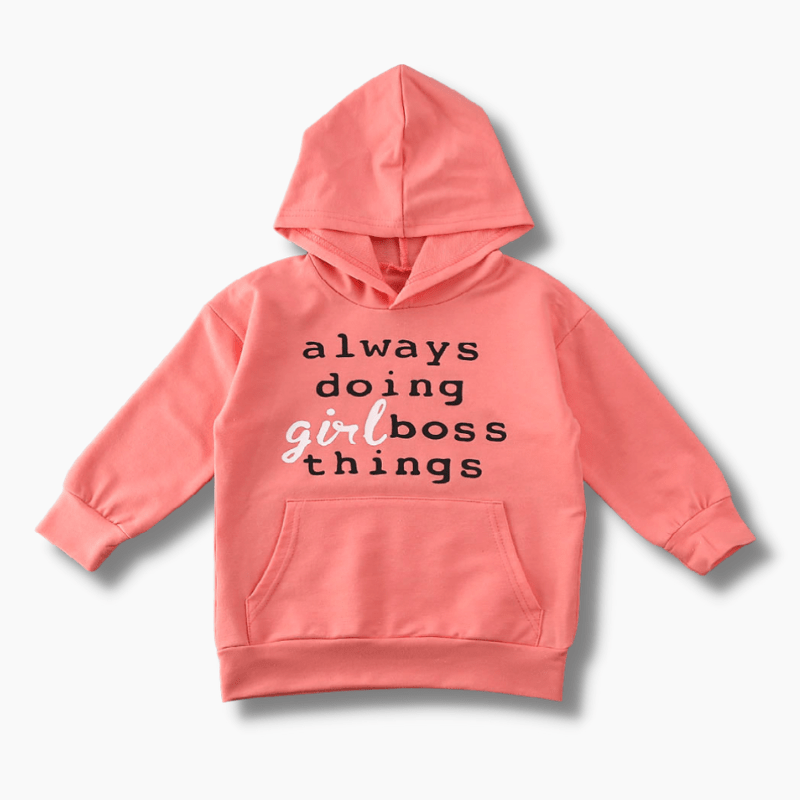 Girl&#39;s Clothing &quot;Always Doing Girl Boss Things&quot; Hoodie Dress