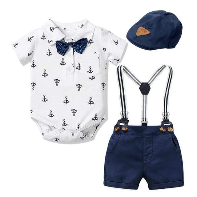 Boy's Clothing Hat Navy / 3M Anchor Set and Hat