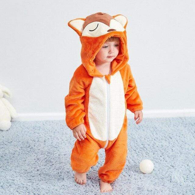 unisex Fox / 6M Animal Cartoon Onesie