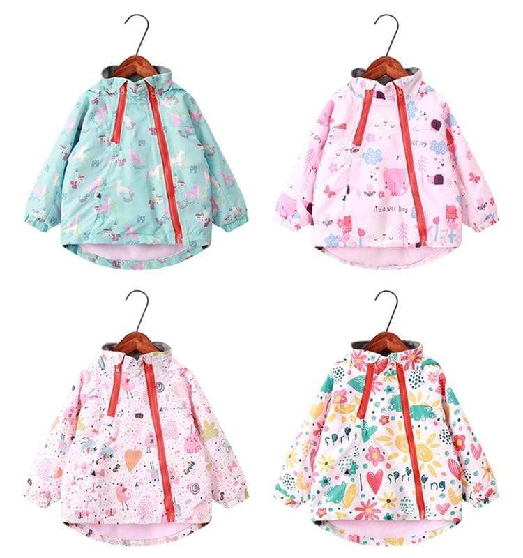 Girl's Clothing Animal Floral Print Outerwear Coats