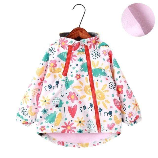 Girl's Clothing sun flower thicken / 18M-2T Animal Floral Print Outerwear Coats