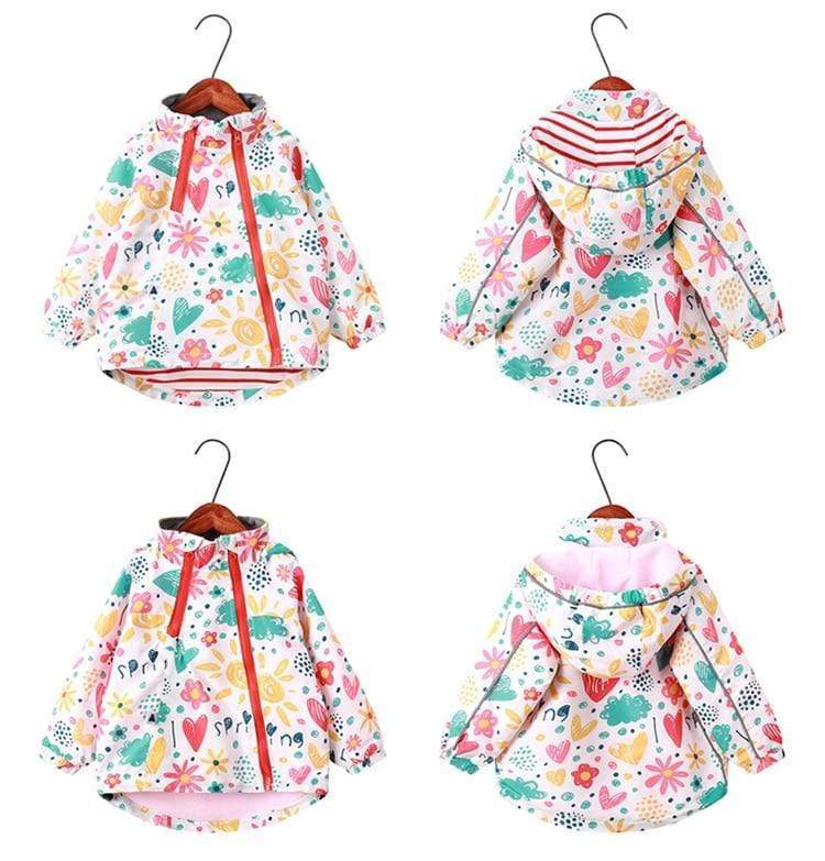 Girl's Clothing Animal Floral Print Outerwear Coats