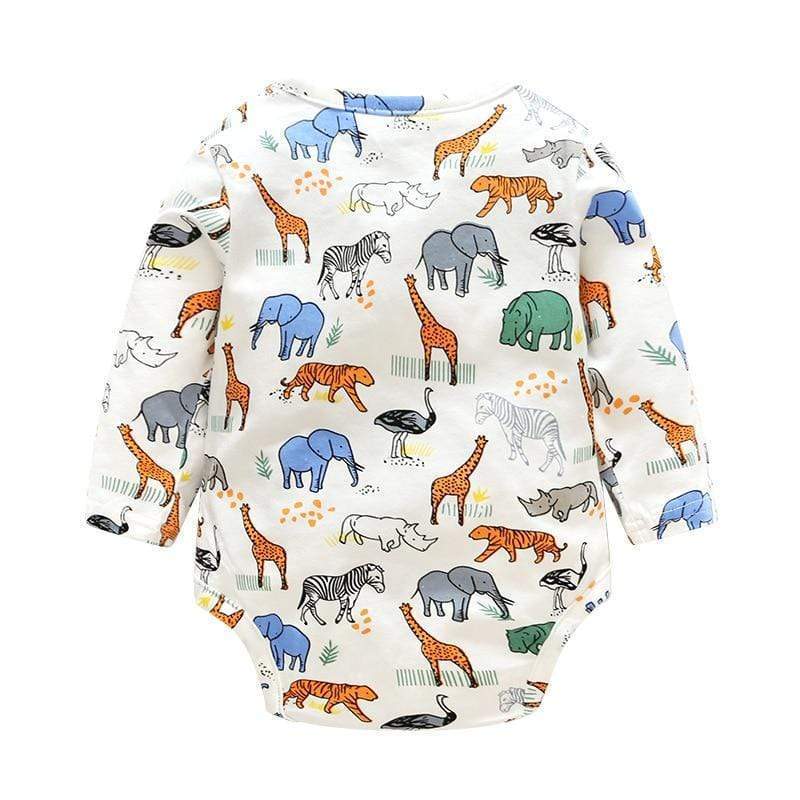 Boy's Clothing Animal Print Overall Set