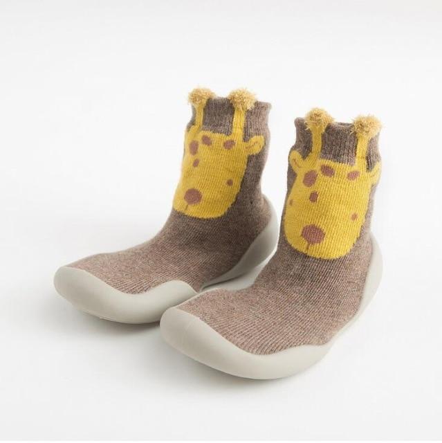 Shoes Brown / 6-12M Animal Thick Baby Shoe Sock