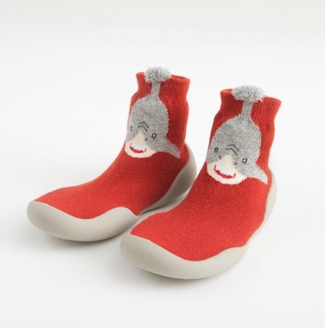 Shoes Red / 6-12M Animal Thick Baby Shoe Sock