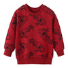 T9093 red / 2T / China Animals Print Boys Sweatshirts
