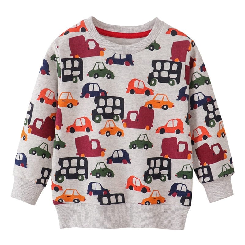 T9106 CARS / 2T / China Animals Print Boys Sweatshirts