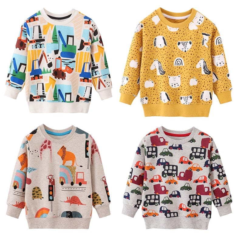 Animals Print Boys Sweatshirts