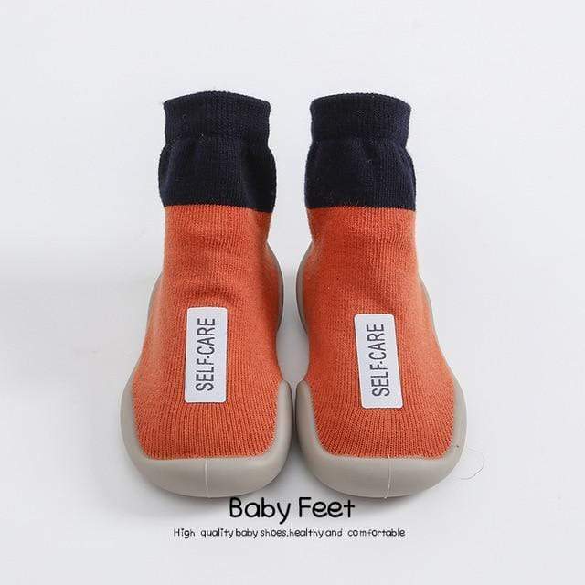 Shoes Black with Orange / 18M ANTI-SLIP SHOE SOCKS