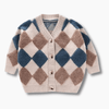 Girl&#39;s Clothing Argyle Check Cardigan Sweater