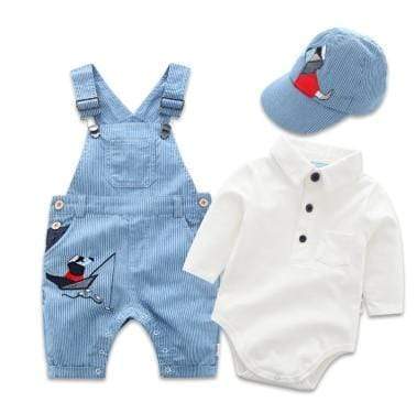 Boy's Clothing White / 6M Artistic Baby Boy Romper Set