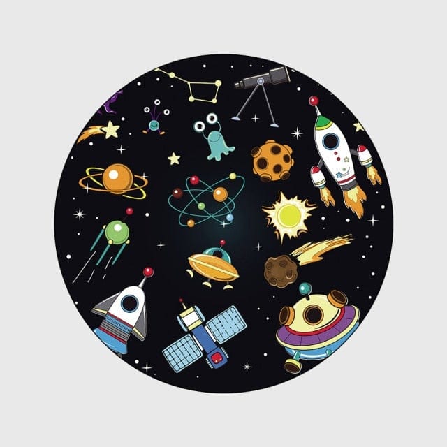 Space2 / 120 x 120cm Astronaut Space Rug