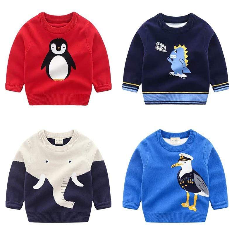 Boy's Clothing Autumn Winter Knitted Jumper Sweaters