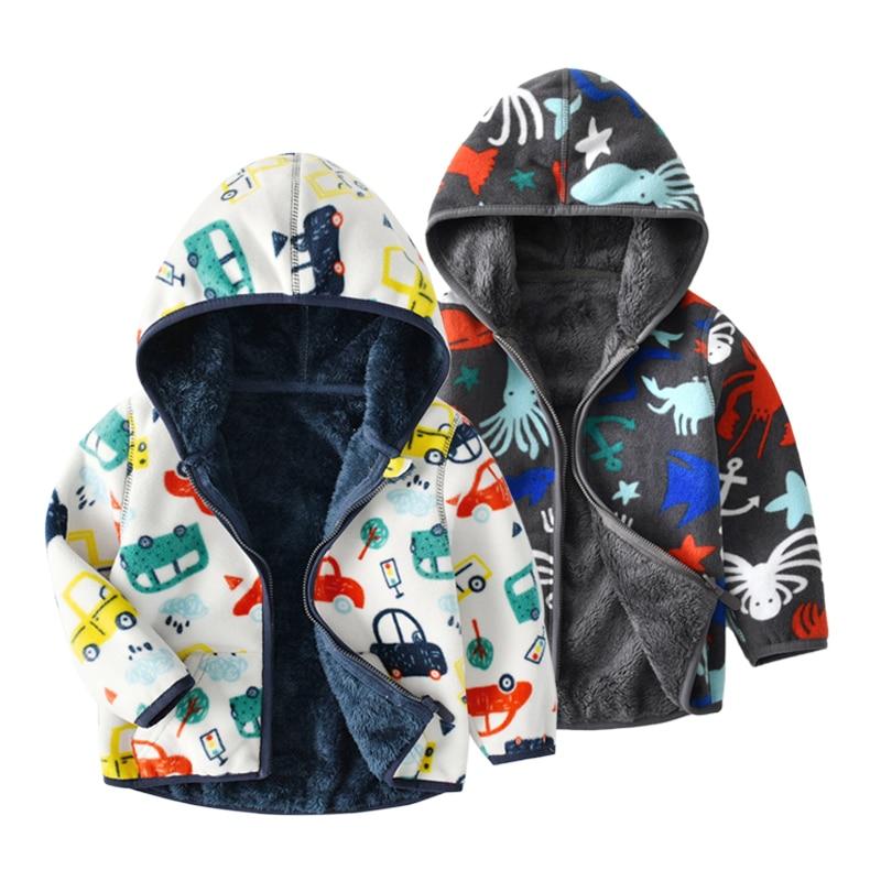 Boy's Clothing Autumn Winter Plush Jacket For Boys