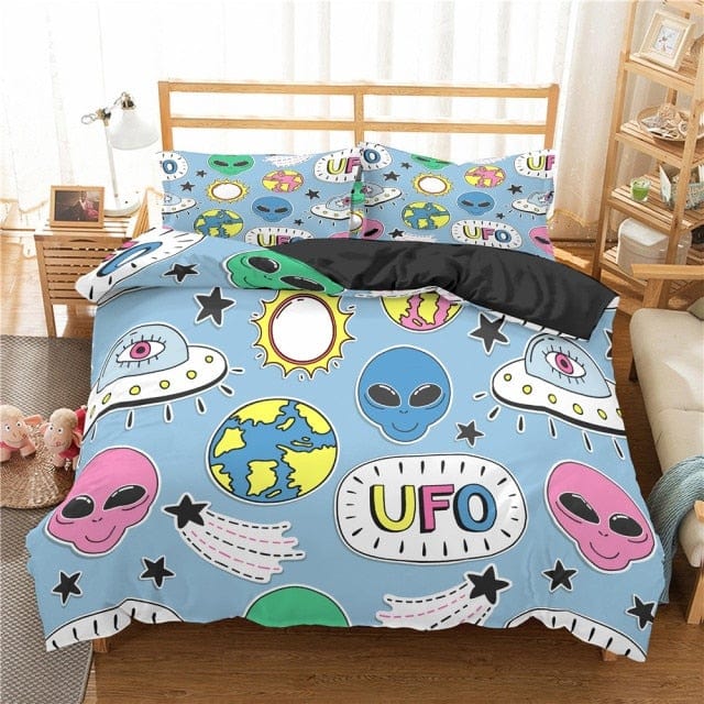 BB45-5 / duvet cover / UK Single 135x200cm Aviation Astronaut Duvet Cover